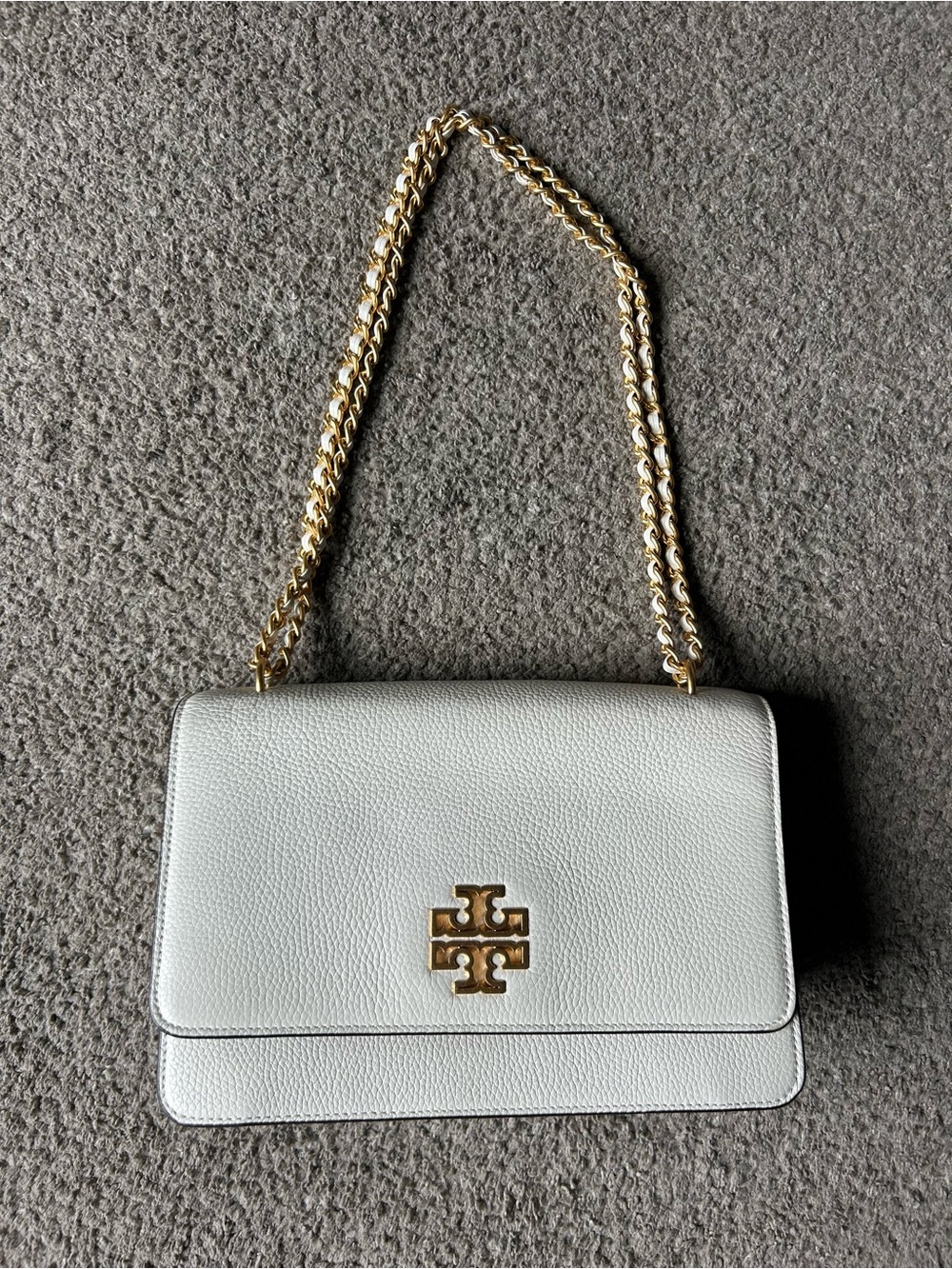 Tory Burch Britten Adjustable Shoulder bag - New Ivory